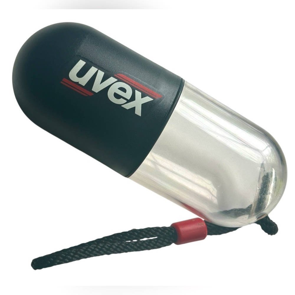 Uvex Sportstyle Waterproof Floating Black and Clear Capsule Case, Glasses, Keys